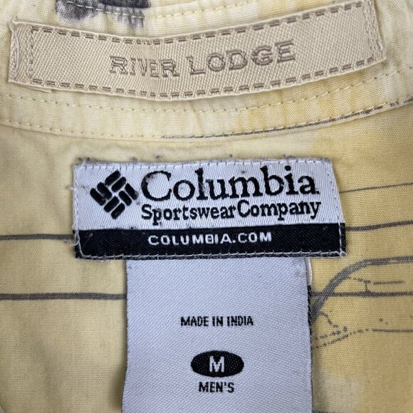 Columbia Button Up Shirt Men’s M Fish Pattern Short Sleeve Pocket Lot Of 3 - Picture 7 of 13